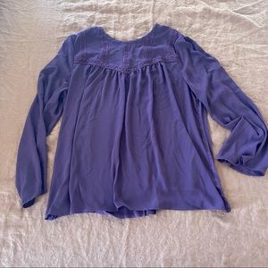Loft Plum Flowy Blouse